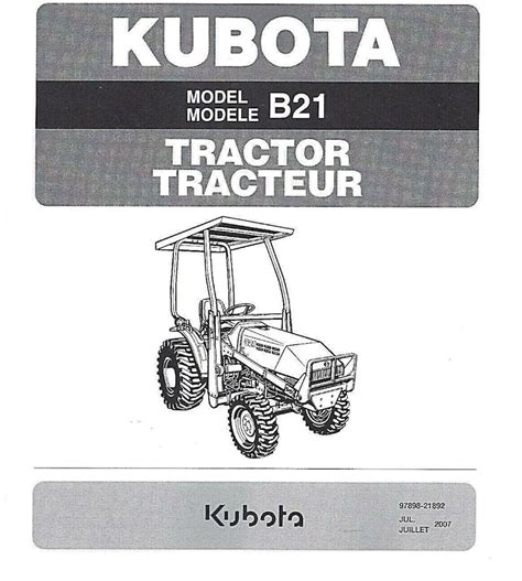 Kubota b21 tractor illustrated master parts list manual. - Archivio storico famiglia piccolo di calanovella.