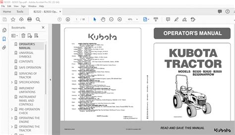 Kubota b2320 b2620 b2920 b2320narrow tractor operator manual. - Siegel und siegeln im alten ägypten.