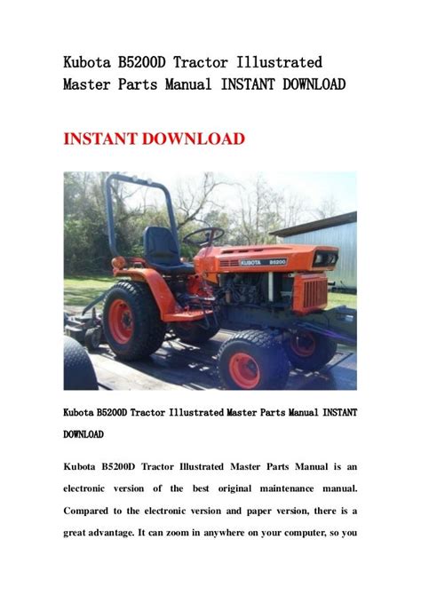 Kubota b5200 dt tractor parts manual illustrated list ipl. - Handbook of sports and lottery markets.