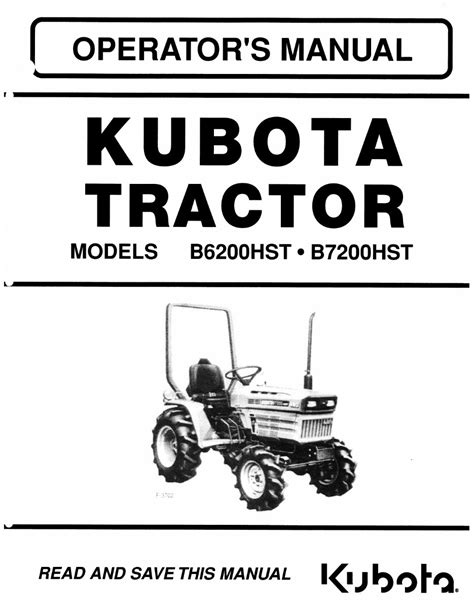 Kubota b6200hst b7200hst tractor operator manual instant download. - Suzuki rmz 250 2013 service manual.