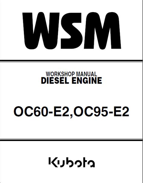 Kubota diesel engine oc60 oc95 workshop repair manual download all models covered. - Cisc steel construction manual 8th edition.
