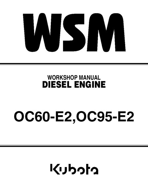 Kubota diesel engine oc60 oc95 workshop service repair manual download. - Systematic synthesis of qualitative research pocket guides to social work.