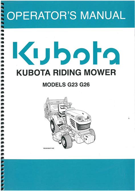 Kubota g23 g26 ride on mower workshop service repair manual. - Stihl 041 av power tool service manual.
