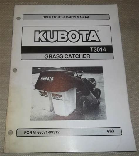 Kubota grass catcher parts manual illustrated list ipl. - Bale command plus manual nh 664.