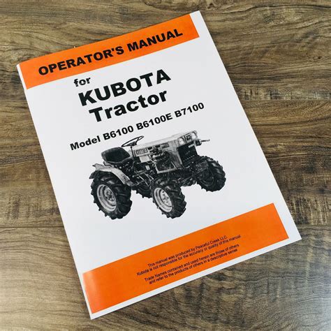 Kubota kubota b6100e dsl 2 wd operators manual. - Skif usa grading and training manual.