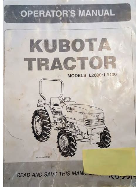 Kubota kubota l1500 operators manual special order. - Craftsman garage door opener instruction manuals.