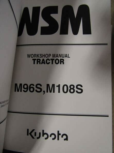 Kubota kubota m108x service manual special order. - Fundamentals of differential equations solution manual 6th.