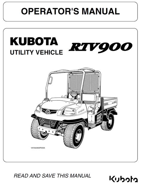 Kubota kubota rtv 900 operators manual. - Kenwood chef a701a manuale di riparazione.