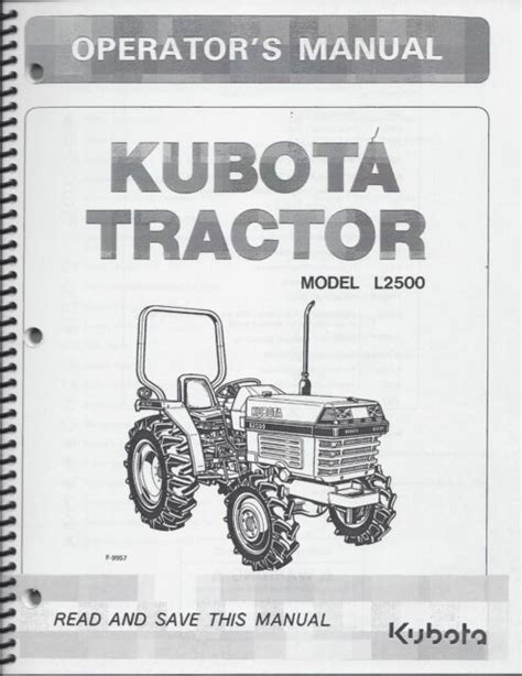 Kubota kubota tractor model l2500 operators manual. - Mercedes benz c320 how to fix manual.