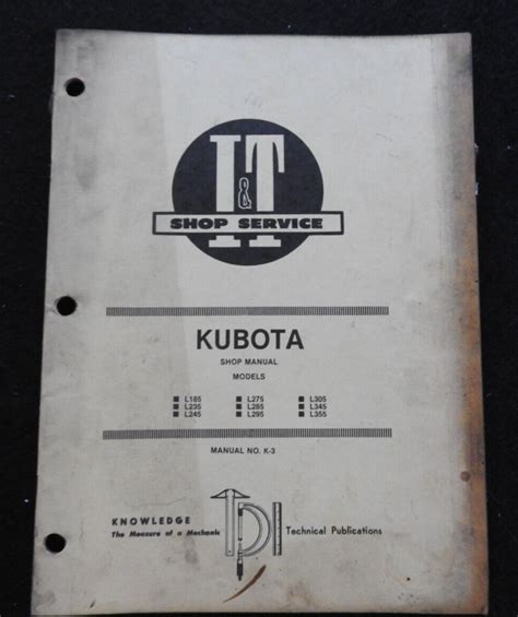 Kubota l185 l235 l245 l275 l285 l295 l305 l345 l355 tractor service repair workshop manual download. - Historische präsens in der älteren deutschen sprache..