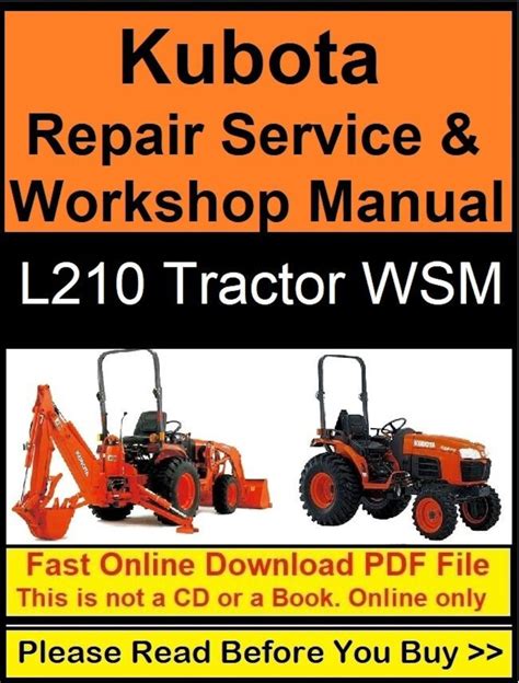 Kubota l210 tractor repair service manual. - Manual de reparacion nissan x trail.