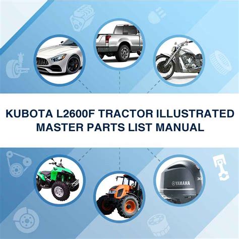 Kubota l2600f tractor illustrated master parts list manual. - Mémoire sur la famille des primulacées.