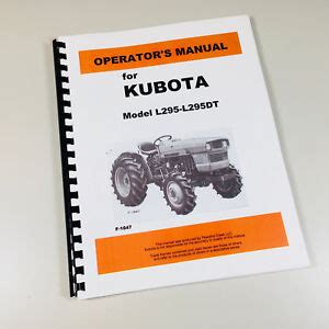 Kubota l295 double traction repair manual. - Piaggio beverly 250 ie manuale di riparazione digitale per officina.