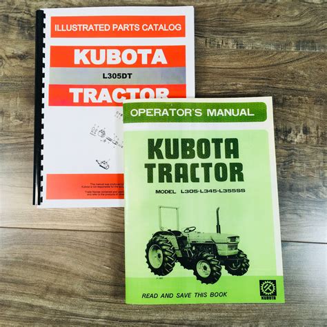 Kubota l305dt tractor illustrated master parts list manual. - Owners manual for 1981 winnebego chieftain.