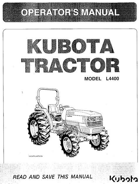 Kubota l4400 tractor operator manual instant. - Service manual diagramasde com diagramas electronicos y.