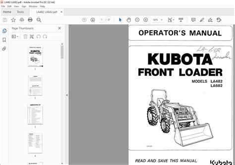 Kubota la482 la682 tractor operator service manual. - Komatsu ck30 1 compact track loader service shop repair manual s n a30001 and up.
