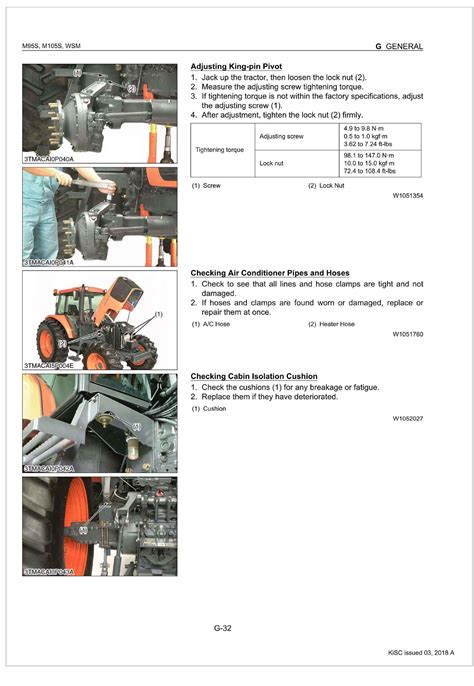 Kubota m105s tractor workshop service shop repair manual binder original. - 1977 85 hp johnson outboard manual.