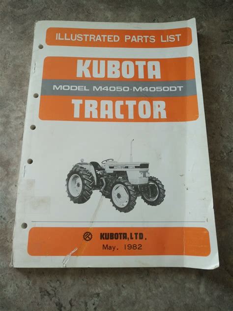 Kubota m4050 tractor illustrated master parts list manual. - Maytag neptune drying center repair manual.