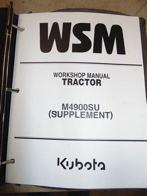 Kubota m4900su tractor illustrated master parts list manual. - Guide pratique et juridique de lexpatrie.