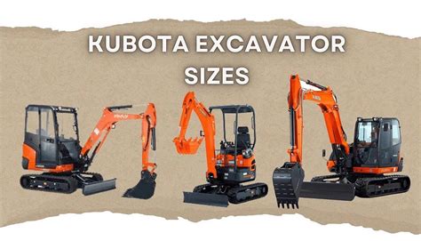 Kubota mini excavator.  Compare size, weight and detailed tech specifi...
