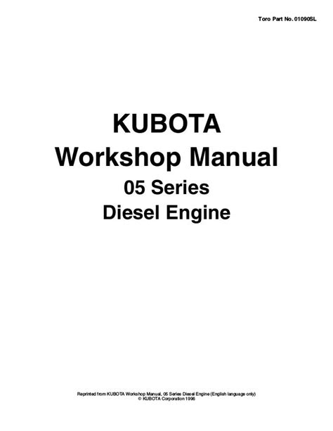 Kubota model d1105 et03 service manual. - Lire a paris du temps de balzac.