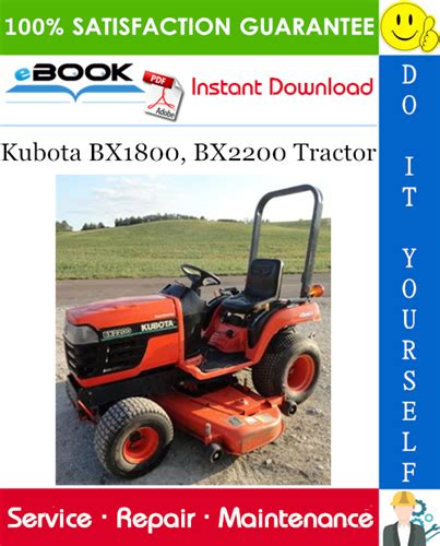 Kubota models bx1800 bx2200 traktor reparaturanleitung. - Guia practica de la dieta sana.