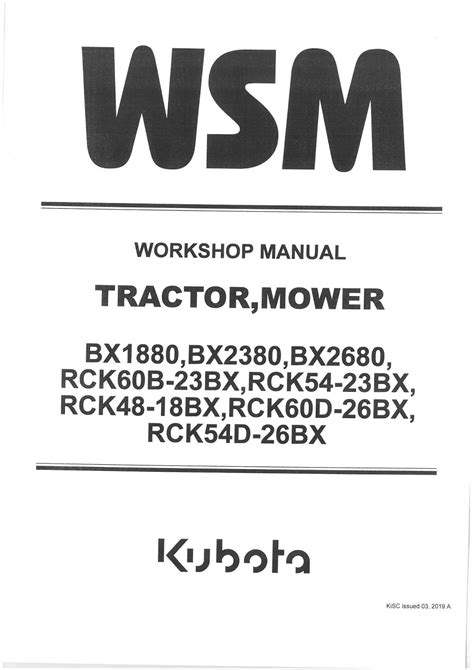 Kubota rotary mower rck48 23bx eu workshop service manual. - Particuliere reclassering en overheid in nederland sinds 1823.