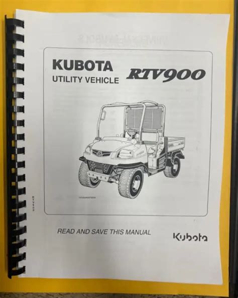 Kubota rtv 900 side by side service manual. - 1986 lincoln town car owners manual.