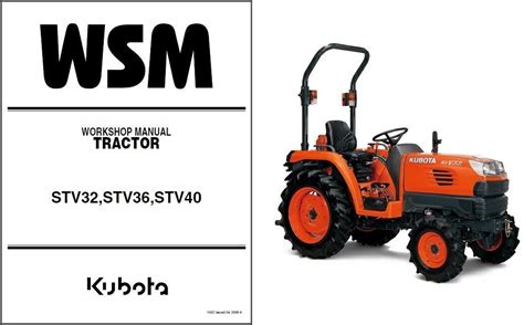 Kubota stv32 stv36 stv40 tractor service repair workshop manual. - Panasonic tc p42c1 plasma tv service manual.