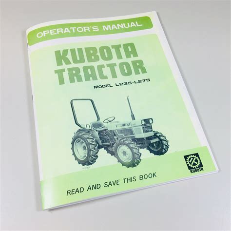 Kubota tractor 2wd 4wd l235 l275 operators maintenance manual. - Mercedes ml320 1998 2005 reparaturanleitung download herunterladen.
