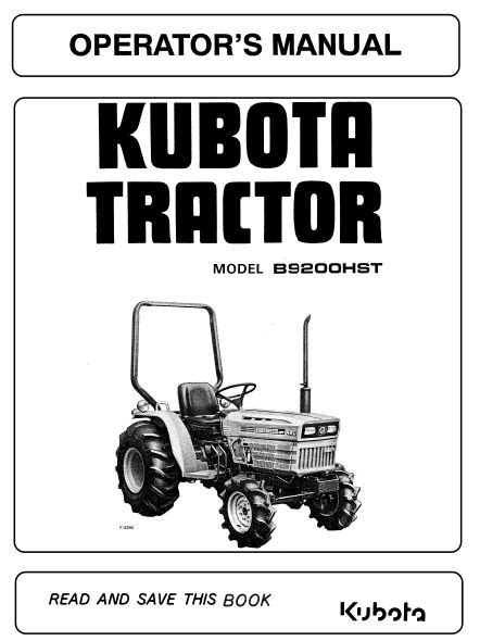 Kubota tractor b9200hst operator manual download. - 2006 suzuki ltz400 manual del propietario.