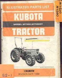 Kubota tractor m7500 parts manual illustrated parts list. - Ford falcon fg g6e service manual.