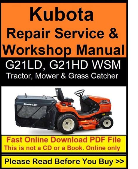 Kubota tractor mower g21ld g21hd workshop manual. - T 14 8 shrink tunnel manual.