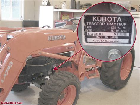Kubota tractor serial number. Kubota Type: Backhoe loader tractor Variants: B1750: compact tractor Kubota B20 Engine: Kubota 0.9L 3-cyl diesel: Fuel tank: 5.3 gal 20.1 L: Engine details ... Kubota B20 Transmission: ... B20 Serial Numbers: 1989: 50250 1990: 50617 1991: 51298 1992: 51771 1993????? 1994 (June) 70343 FAQ: How to read a serial number table. Electrical: Ground: 
