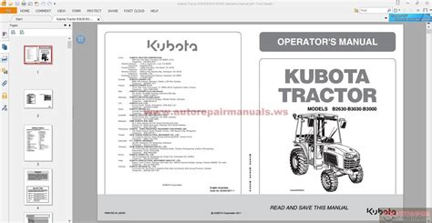 Kubota tractor service manual model b3030. - Werken op het gebied der antieke geographie en van verwante vakken.