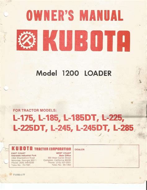 Kubota tractors 1200 front loader owners manual. - 2004 download manuale di servizio motoslitta arctic cat 2 tempi.