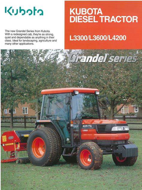 Kubota traktor l2900 l3300 l3600 l4200 2wd 4wd bedienungsanleitung. - Manuale di riparazione del motore 4d56.