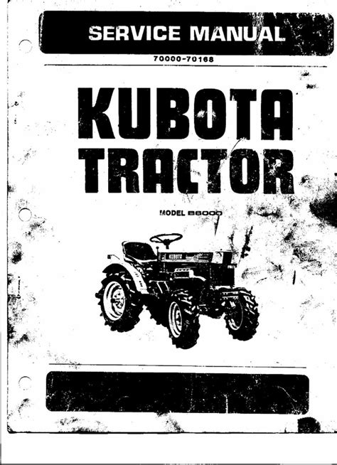 Kubota traktor modell b6000 service werkstatt reparaturanleitung. - Mala landskap i akvarell (handbocker for hobbymalare).