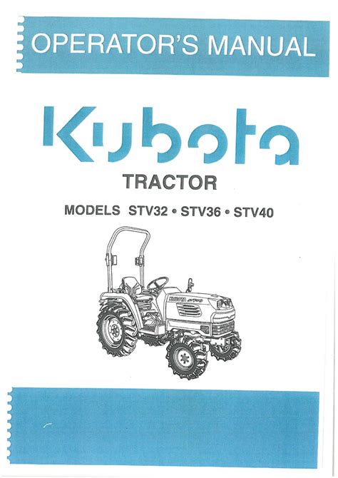 Kubota traktor stv32 stv36 stv40 werkstatthandbuch. - Geopsychologia (prologomena, pater et pax humanitatis).