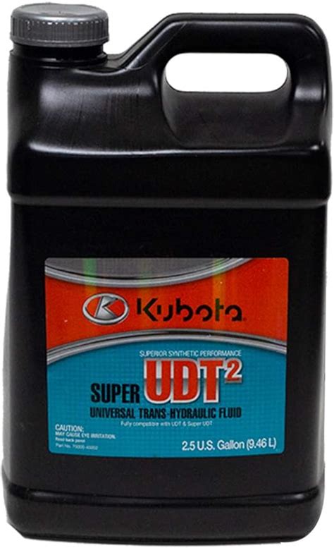Kubota Super UDT2 Universal Trans-Hydraulic Fluid Information Kubota Super UDT 2 is a multi-purpose all-weather hydraulic fluid.This product is specifically recommended for use in the Kubota hydraulic, final drive, transmission, differential, and wet brake systems..