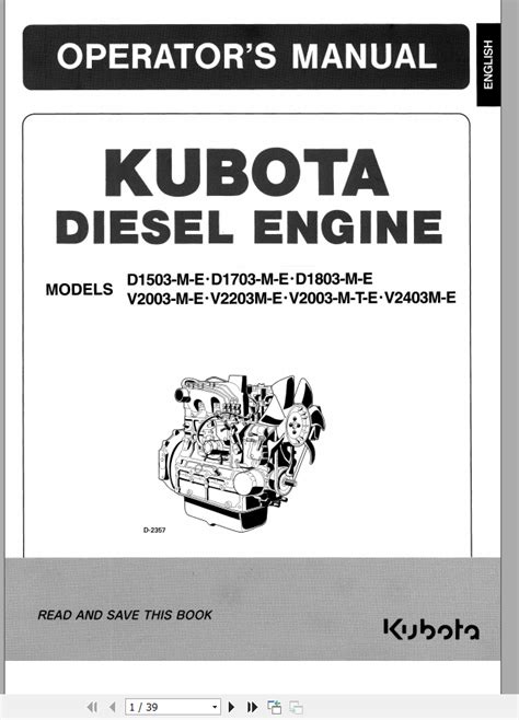 Kubota v1505 bg et02 parts manual. - L cruiser 1hz manuale di riparazione.