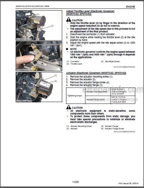 Kubota wg972 e2 df972 e2 dg972 e2 engine workshop manual. - Us steel sheet piling design manual.
