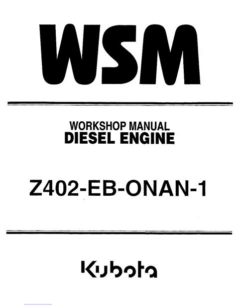 Kubota z402 eb onan 1 serie service handbuch dieselmotor werkstatt reparaturbuch. - Handbook of seismic risk analysis and management of civil infrastructure.