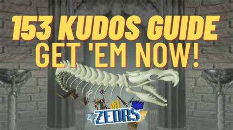 Kudos osrs. Main article: Kudos There are several activities here that can be completed for kudos, unlocking a certain reward when a milestone is reached. Some activities will also grant experience. Members can earn a total of 230 kudos, while free-to-players can only earn up to five. 