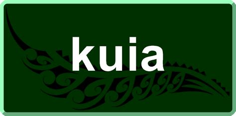 Oct 18, 2023 · Translations of kuia. Add a translation. How to say kuia in Maori? Pronunciation of kuia with 2 audio pronunciations and more for kuia. . 