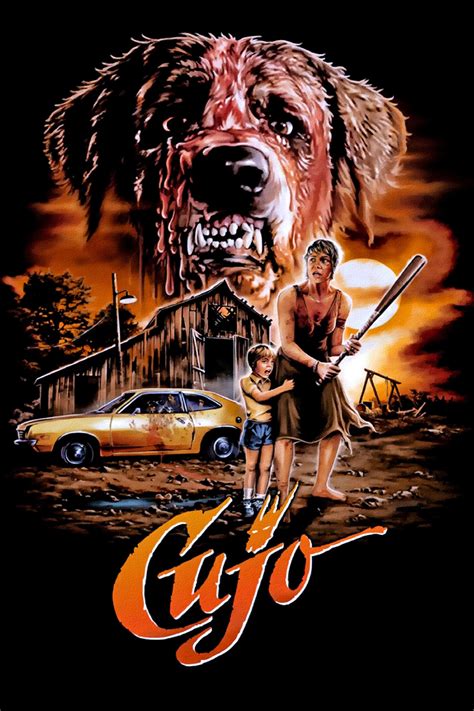 Kujo movie. 1983 Movie. After a sweet St. Bernard Cujo gets bitten by a bat, he morphs into a dangerous beast, trapping a mother and her son in a Pinto. 