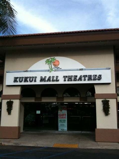 Regency Kihei Cinemas in the Kukui Mall. Showtimes schedule. Kahului (central Maui) Maui Mall Megaplex in the Maui Mall. 808-249-2222 1# Showtimes …