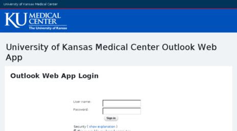 Kumc email outlook. If you would like to check your email away from UMMC without using the app, you can always log into Outlook 365 at any time using your UMMC credentials. In order to use the app , you’ll also need to download Microsoft Authenticator . The Outlook app and Authenticator may be downloaded on multiple devices free of charge in the App Store on ... 