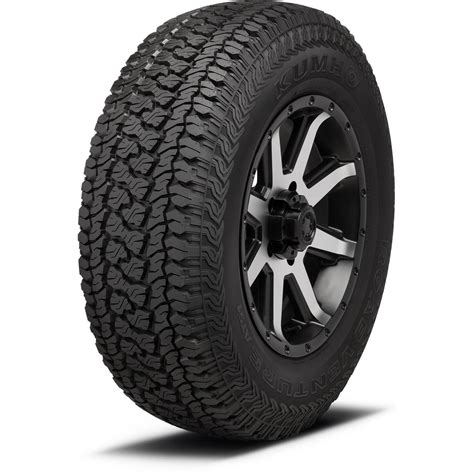 The 255/70R18 Kumho Road Venture AT51 has a diameter of 32.1", a width of 10.2", mounts on a 18" rim and has 647 revolutions per mile. It weighs 41.9 lbs, has a max load of 2535 lbs, a maximum air pressure of 51 psi, a tread depth of 13/32" and should be used on a rim width of 6.5-8.5". See all Road Venture AT51 tire sizes Write a Review