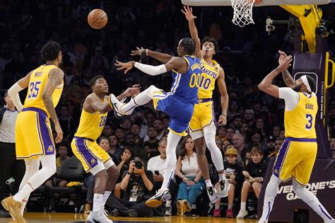 Kuminga Led Dubs in Points, Rebounds and 3-Pointers in Win. October 7, 2023 7:57 PM PDT. The Warriors led by as many as 19 points in their preseason opener, defeating the Los Angeles Lakers on .... 